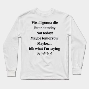 Kim Namjoon Quotes Long Sleeve T-Shirt